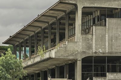 Low angle view of building against sky