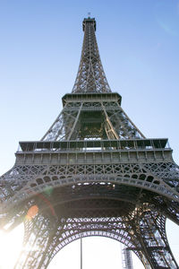 Low angle view of tower against sky