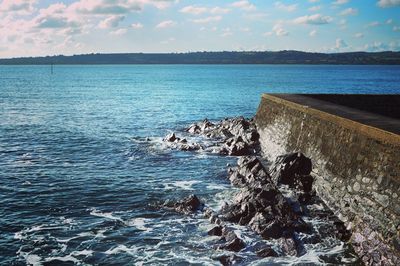 Scenic view of sea against sky