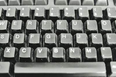 Full frame shot of computer keyboard