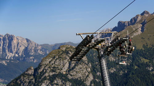 Panoramic view of mountains against sky