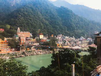 Buildings in city at waterfront