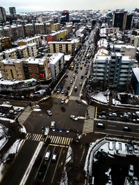 High angle view of cityscape