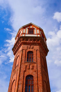 Old water tower in staraya russa