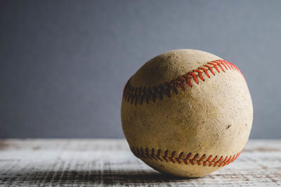 Close-up of ball on table