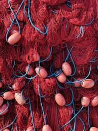 Full frame shot of fishing net