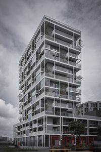 Low angle view of buildings against sky