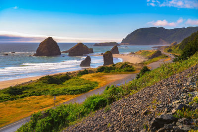 Scenic view of sea against sky