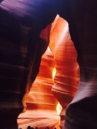 Rock formation at antelope canyon