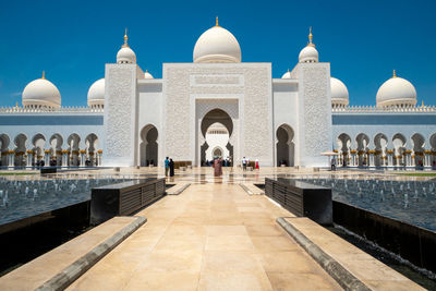 View of historic building against clear sky