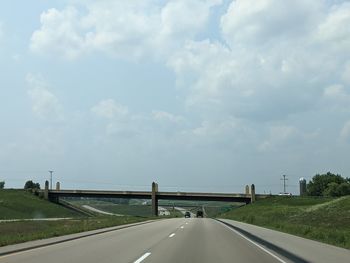 Highway against sky