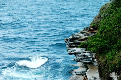 Rocks in sea