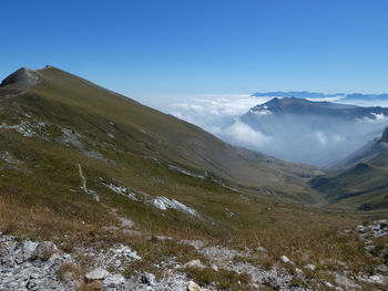 Scenic landscape near colle sibolet
