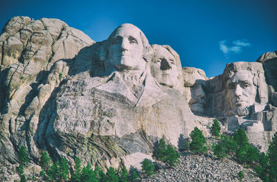 Low angle view of statue