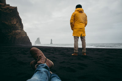 Man standing at beach