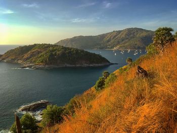 Scenic view of sea against sky