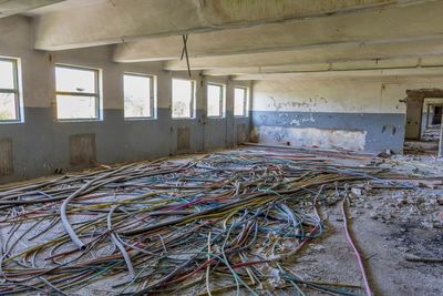 Interior of abandoned house