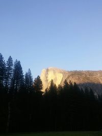 Scenic view of landscape against clear sky