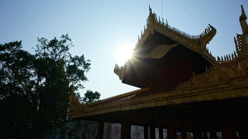 Low angle view of temple