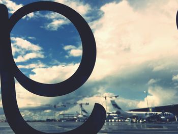 Close-up of city against sky during sunset