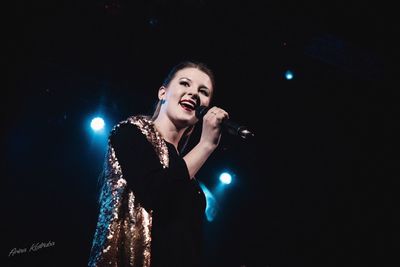 Young woman smiling