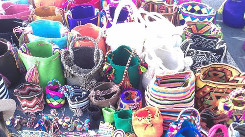 Colorful objects for sale