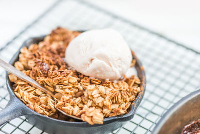 Close-up of breakfast in bowl