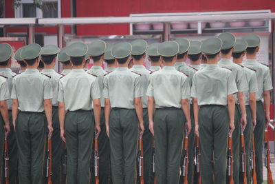 Group of army soldiers