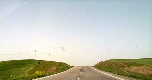 Highway against sky