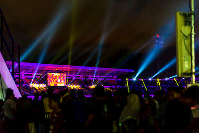 Crowd at music concert