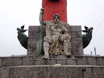 Low angle view of statue