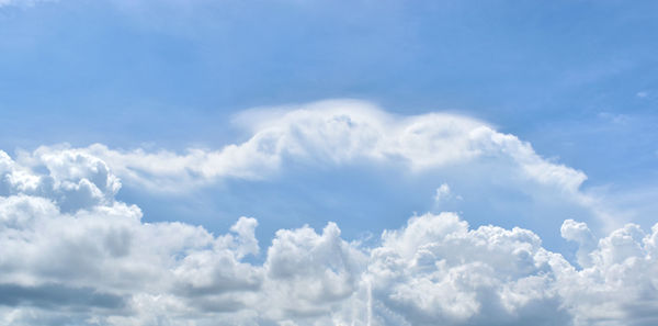 Low angle view of clouds in sky