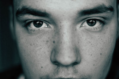 Close-up portrait of young man