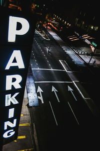 City street at night