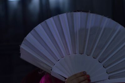 Close-up of circular object on wall