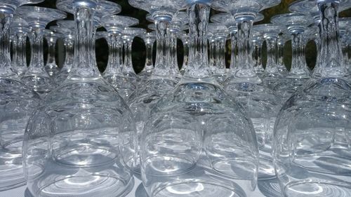 Full frame shot of glass with water