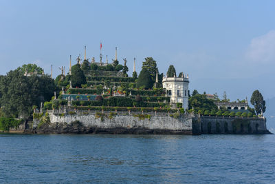 View of temple building against sky