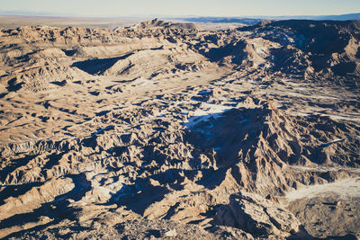 Valle de luna rocks and environment