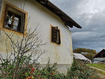 Low angle view of building against sky