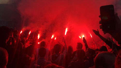 Crowd at music concert