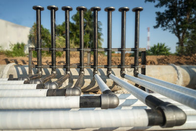 Close-up of pipes