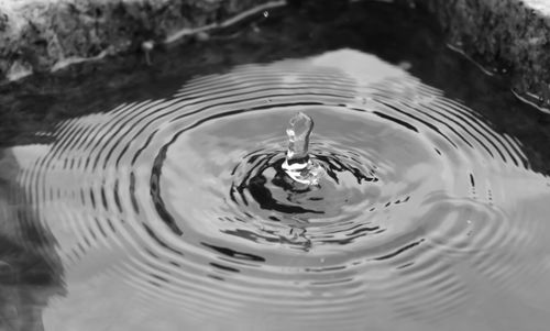 Close-up of rippled water