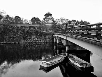 Reflection of temple in lake