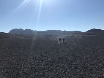 Scenic view of desert against sky