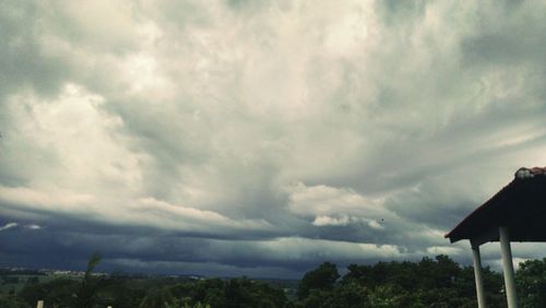 Storm clouds over sky