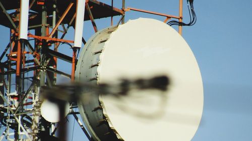 Low angle view of ferris wheel against sky