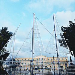 Low angle view of building against sky