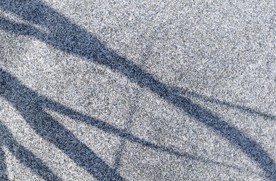 High angle view of shadow on street