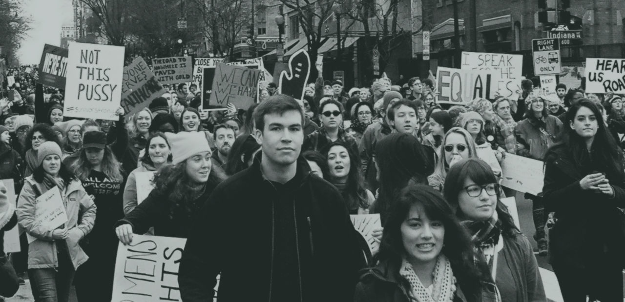 protest, crowd, social issues, women, real people, politics, poster, outdoors, large group of people, people, day, adults only, adult