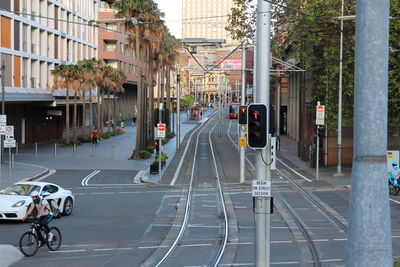 Railway view in sydney downtown